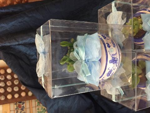 Vasetto porta pianta - Bomboniera matrimonio, battesimo, comunione, laurea, nascita, anniversari Laura Buzzetta Sicilia