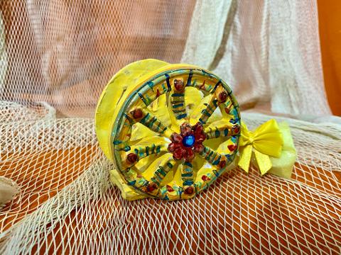 Ruota carretto siciliano - Bomboniera matrimonio, battesimo, comunione, laurea. Laura Buzzetta Sicilia