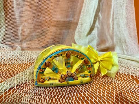 Ruota carretto siciliano - Bomboniera matrimonio, battesimo, comunione, laurea. Laura Buzzetta Sicilia