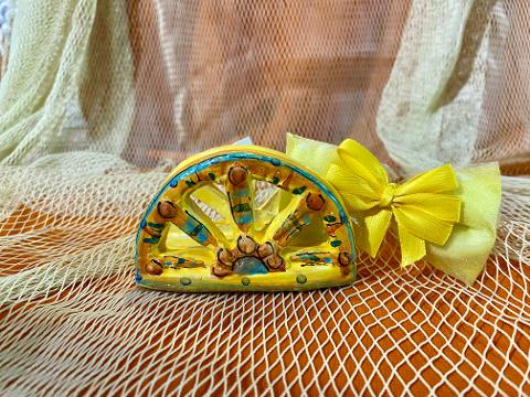 Ruota carretto siciliano - Bomboniera matrimonio, battesimo, comunione, laurea. Laura Buzzetta Sicilia
