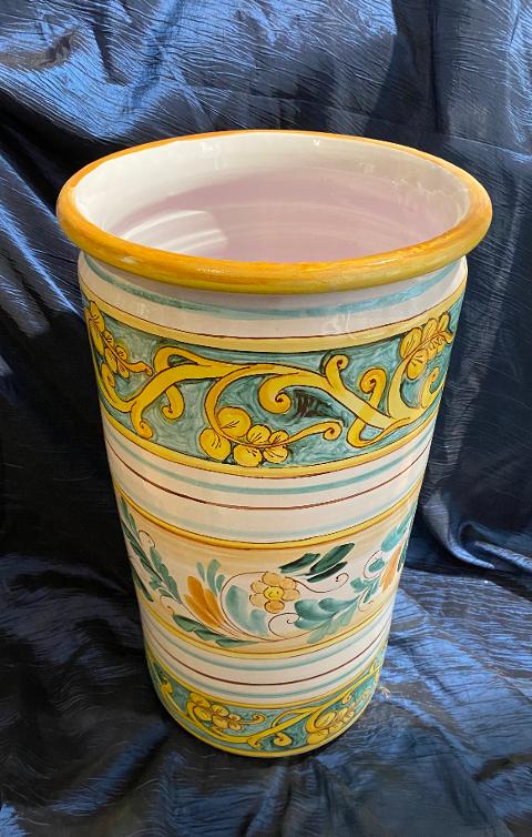 Portaombrelli ceramica dipinta a mano. Laura Buzzetta Sicilia