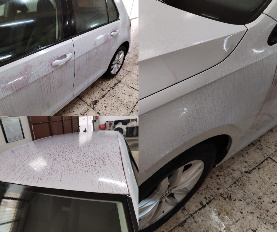 Rimozione smog ferroso e ruvidità dalla carrozzeria auto