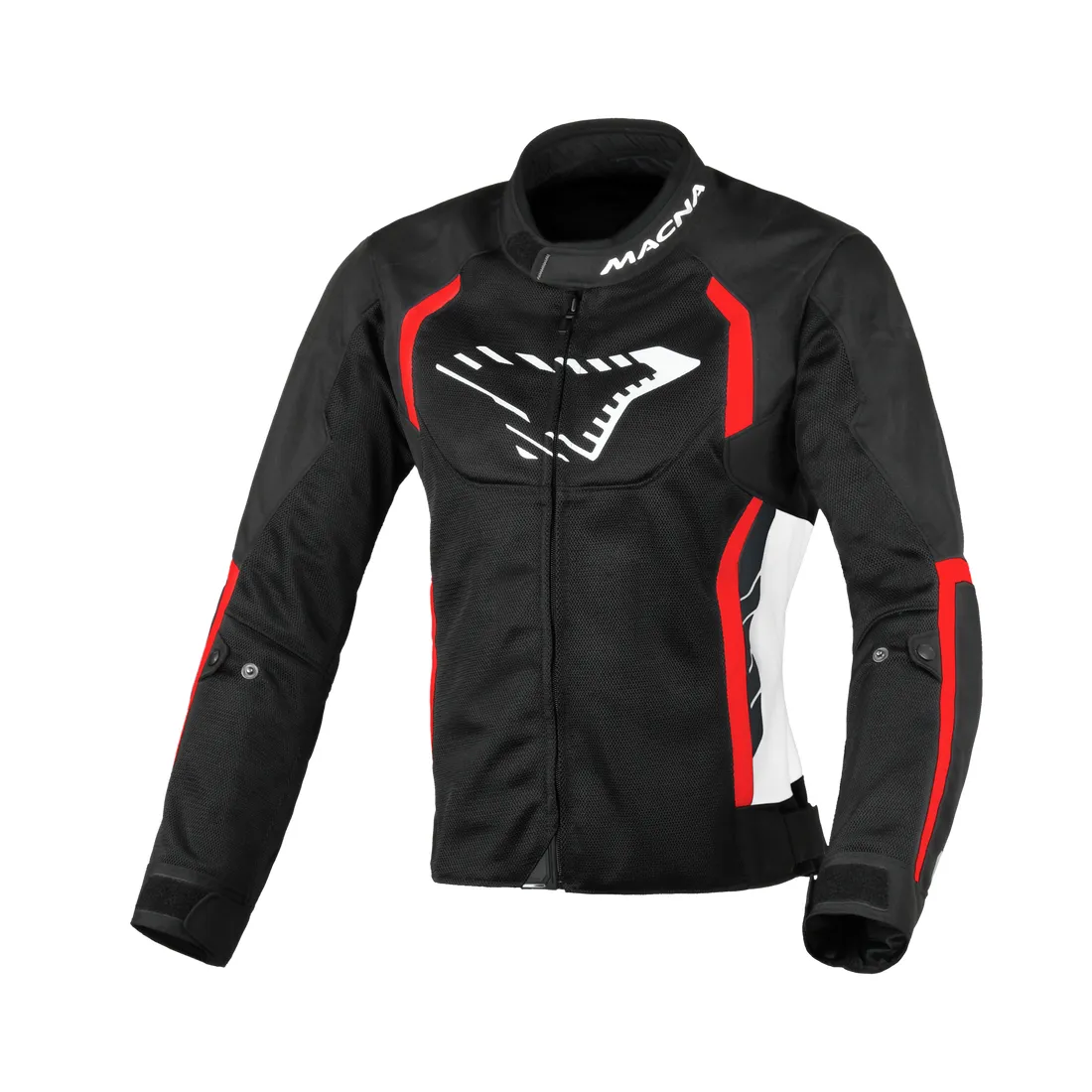 GRISCA TEX GIACCA  ESTIVA TRAFORATO LADY MACNA BLACK WHITE RED
