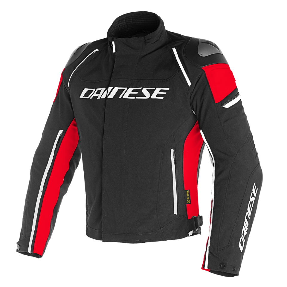 RACING 3 D-DRY Dainese La giacca moto in tessuto Cordura comfort con protettori spalle in alluminio