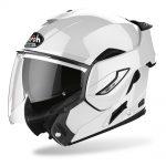 REV 19 MONOCOLORE AIROH WHITE COMPLETO DI PINLOCK