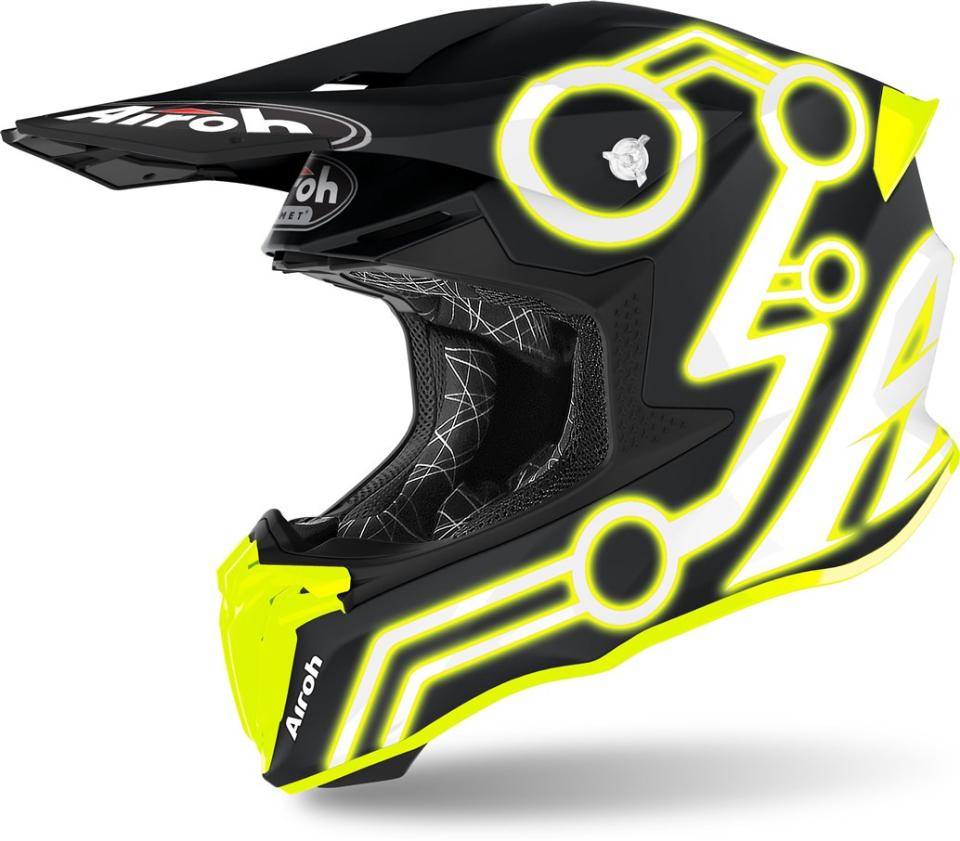 Airoh Twist 2.0 NEON FLUO Casco Motocross AIROH Casco off-road - cross in resina termoplastica