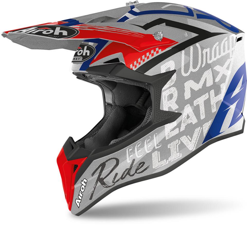 AIROH WRAAP STREET GREY  METAL MOTOCROSS AIROH Casco off-road - cross in resina termoplastica