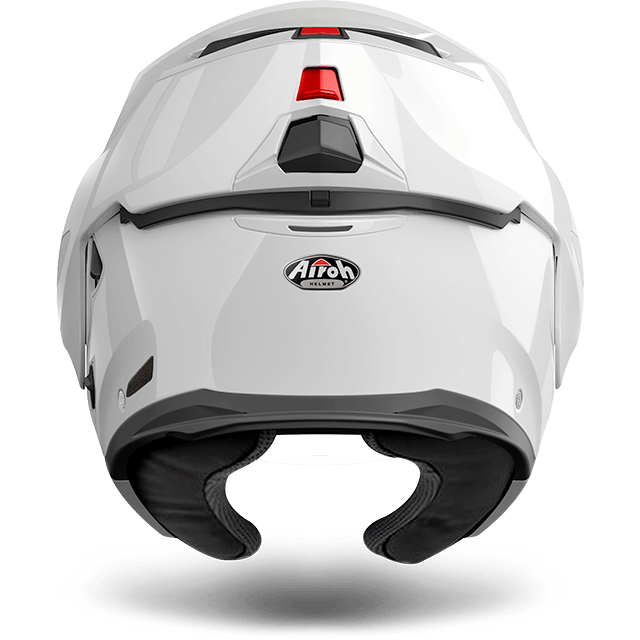 REV 19 MONOCOLORE AIROH WHITE COMPLETO DI PINLOCK