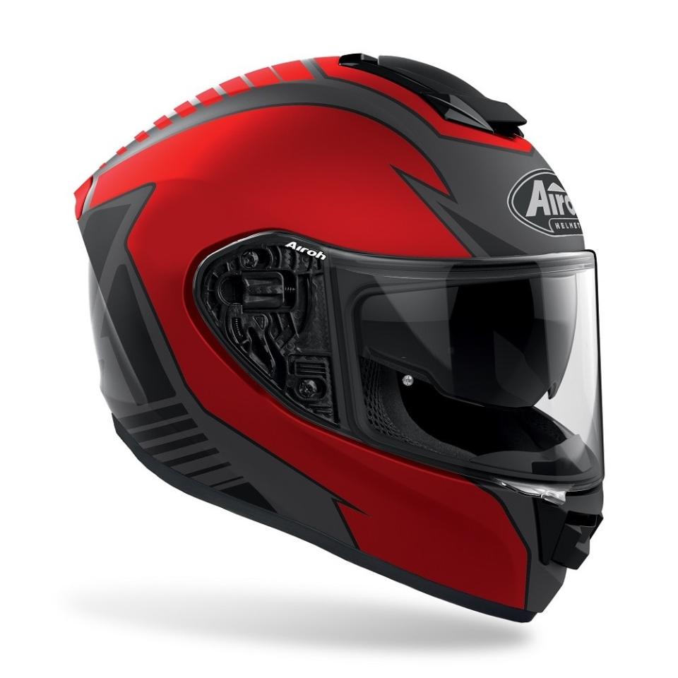 ST 501 - TYPE RED AIROH CASCO FULL FACE TRI-COMPOSITE