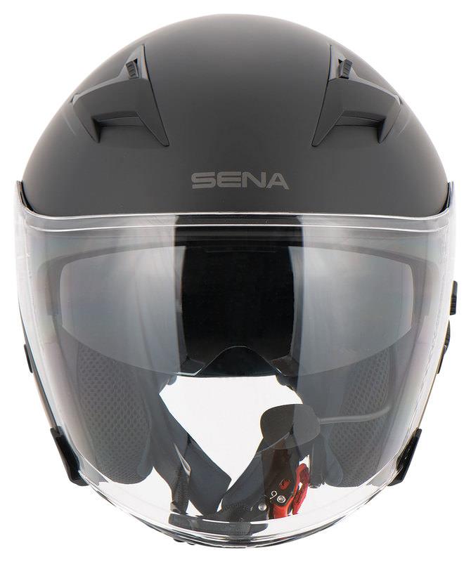 OUTSTAR - CASCO JET CON INTERFONO SENA - URBAN - SPORT - TOURING SENA black