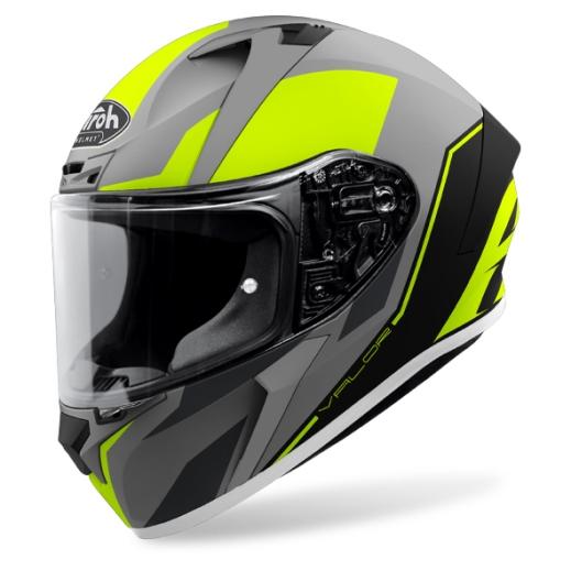 VALOR WINGS YELLOW MATT AIROH Casco ON-ROAD in resina termoplastica