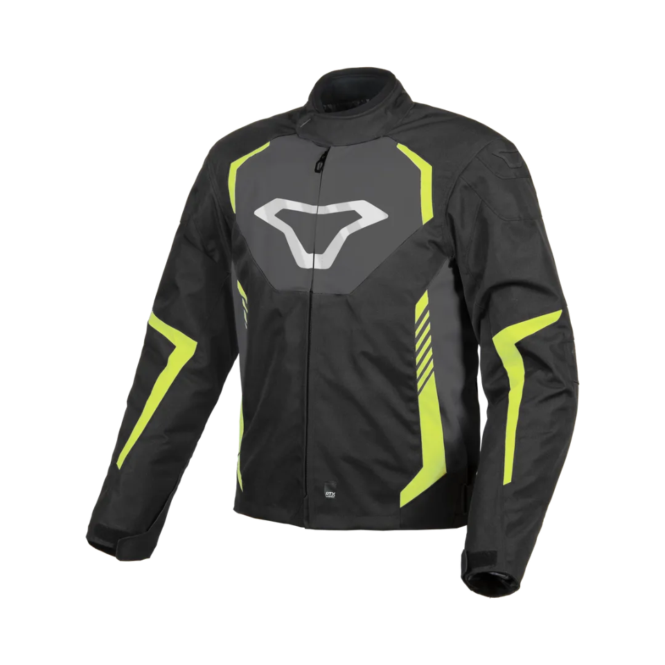 TAZAR - GIUBBOTTO DA MOTO - SPORT - TOURING - WINTER - WATERPROOF MACNA BLACK YELLOW