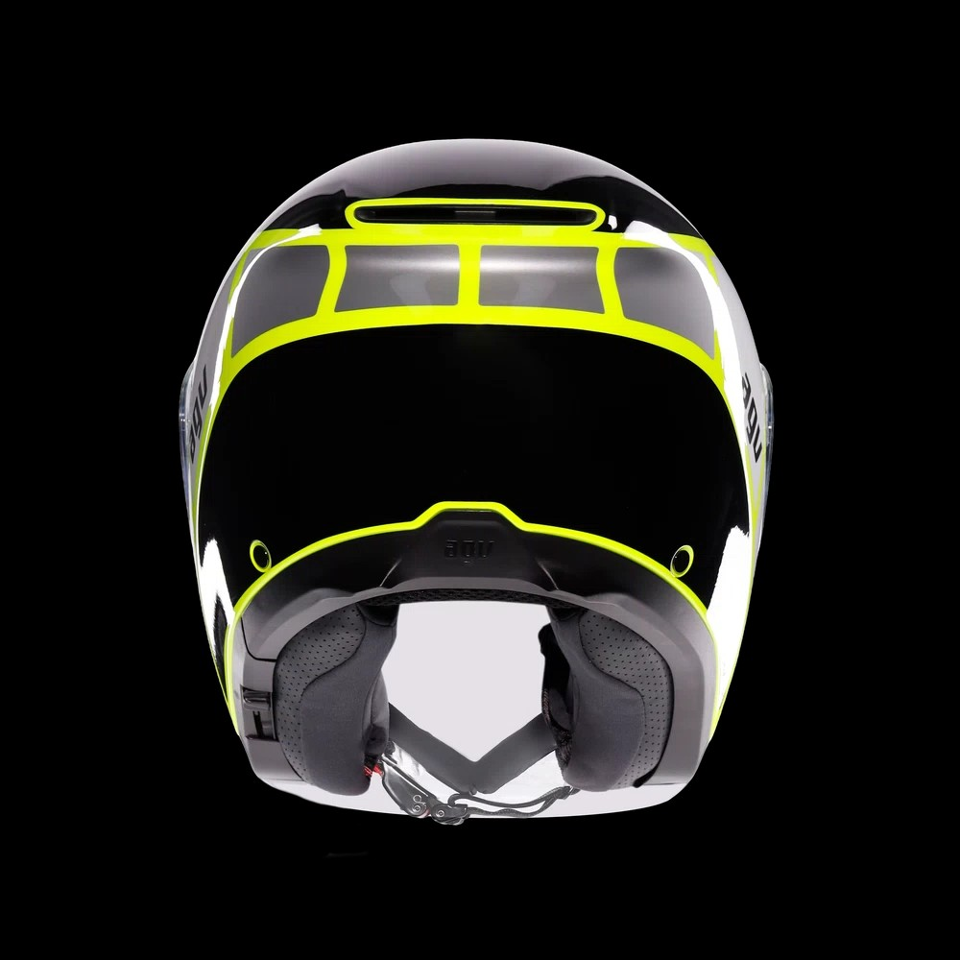 IRIDES AGV DAVAO BLACK-GREY-YELLOW