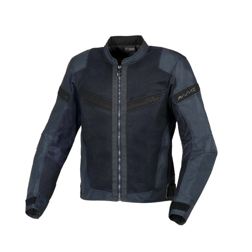 VELOTURA GIACCA ESTIVA TRAFORATA CON PROTEZIONI MACNA BLUE