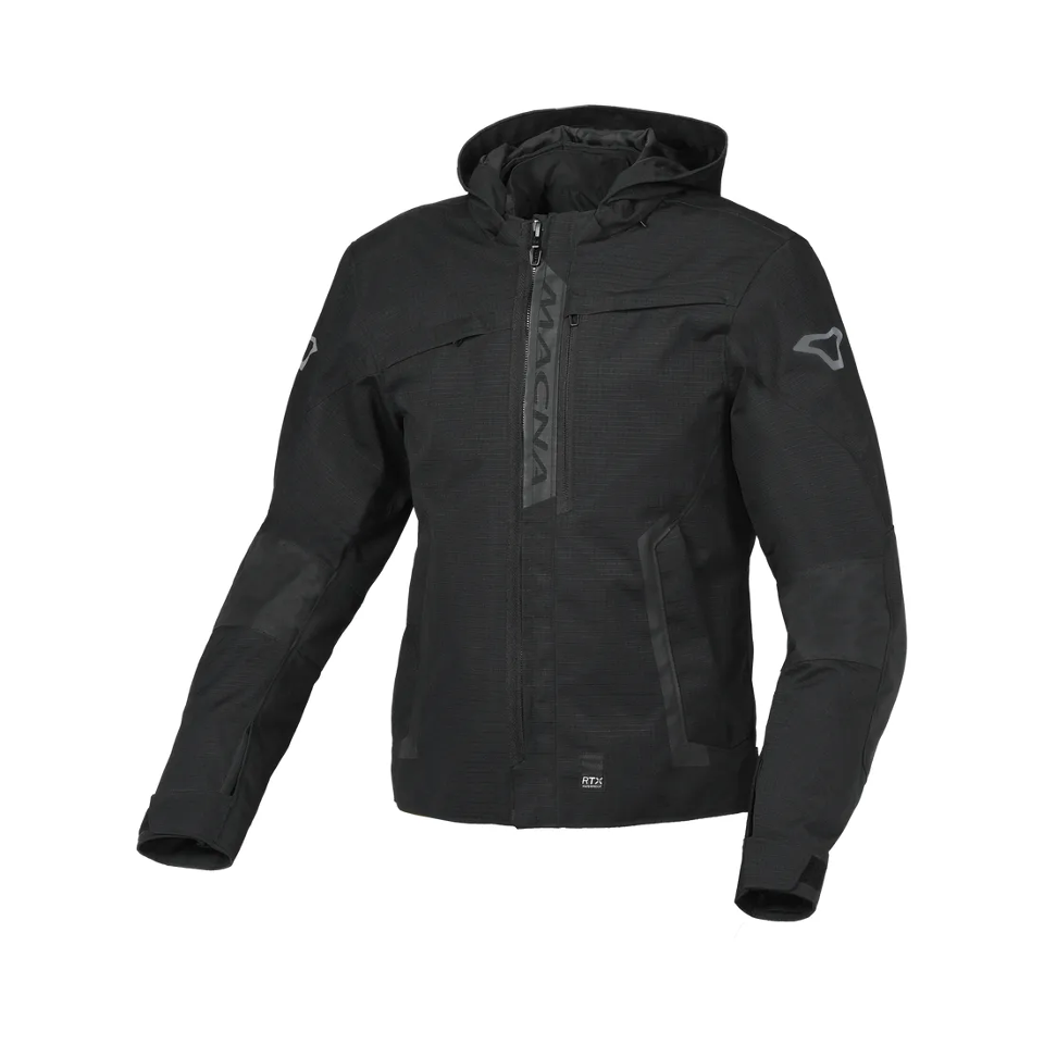 RIGGOR GIACCA DA MOTO WATERPROOF PRIMAVERILE MACNA BLACK