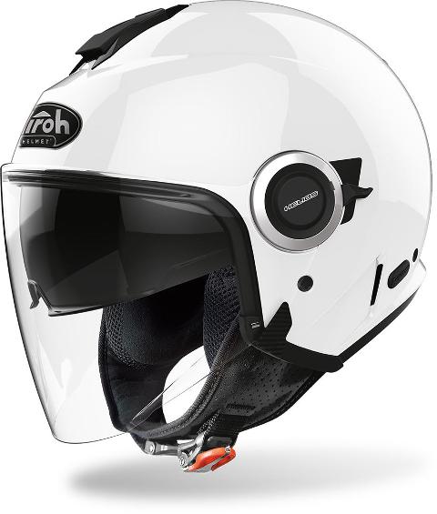 HELIOS COLOR WHITE AIROH CASCO JET IN TERMOPLASTICA