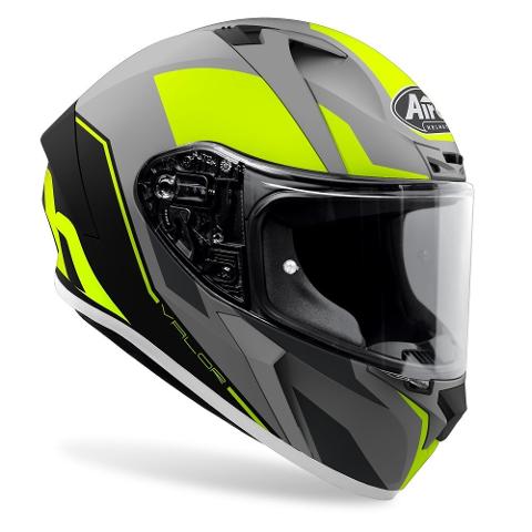 VALOR WINGS YELLOW MATT AIROH Casco ON-ROAD in resina termoplastica