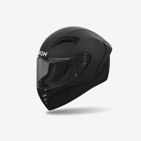 CONNOR MONOCOLORE AIROH MATT BLACK