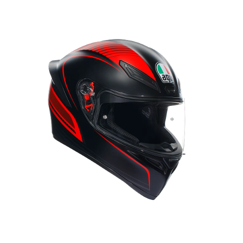 K1-S WARMUP AGV BLACK/RED MATT