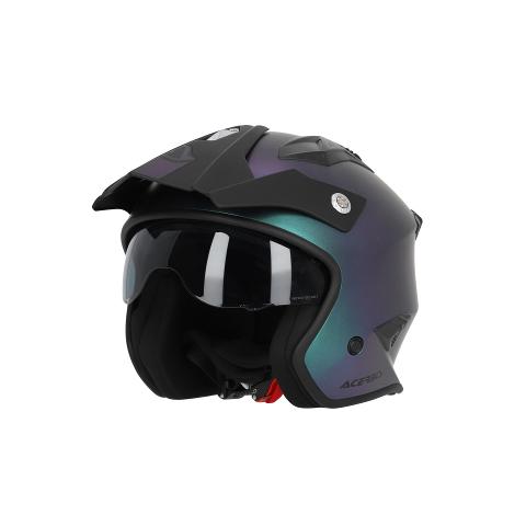 JET ARIA  METALLIC ACERBIS JET CON VISIERINO A SCOMPARSA