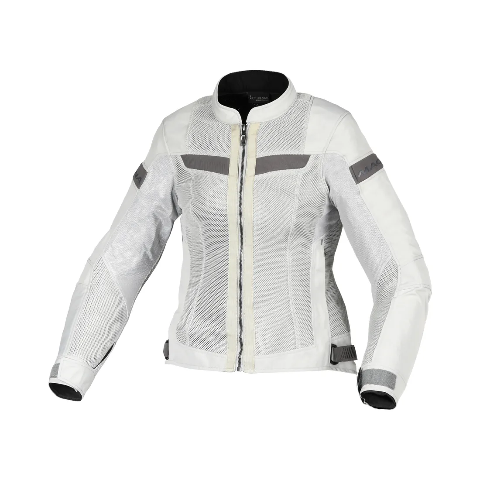 VELOTURA LADY GIACCA DONNA ESTIVA TRAFORATA CON PROTEZIONI MACNA LIGHT GREY