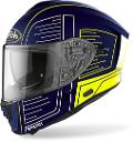 SPARK  CYRCUIT  BLACK/ BLU AIROH Casco  full-face in HRT (High Resistant Thermoplastic