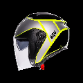 IRIDES AGV DAVAO BLACK-GREY-YELLOW