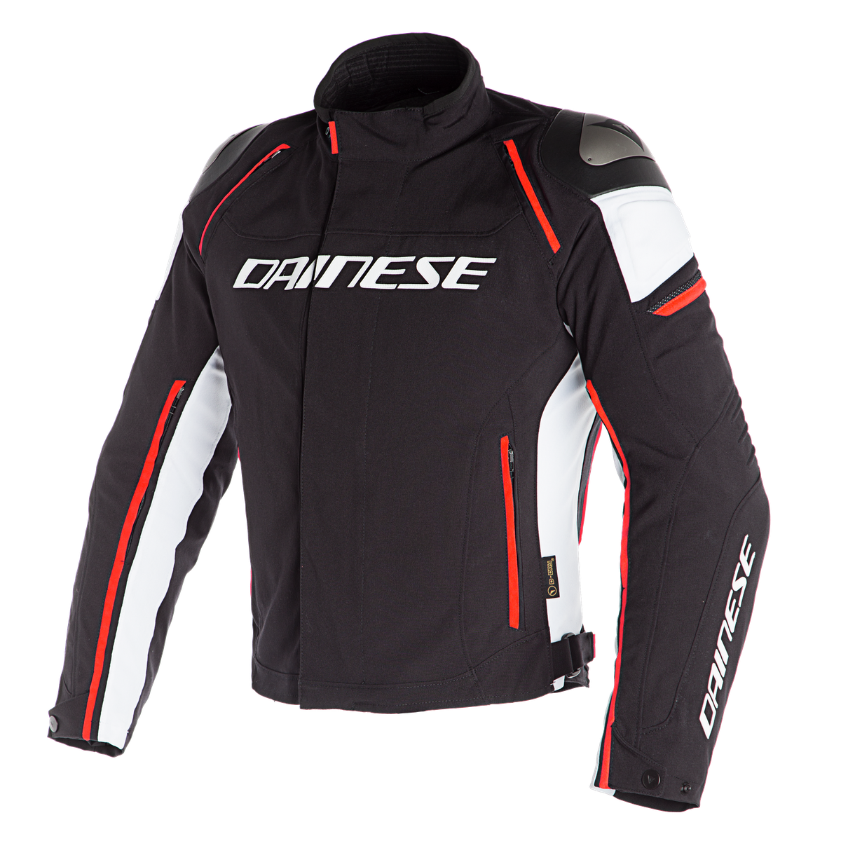 RACING 3 D-DRY - GIUBBOTTO MOTO SPORT Dainese BLACK/WHITE/FLUO-RED -  Palermo | Guida Sicilia