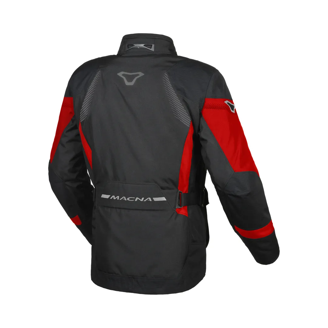 RANCHER GIACCA TECNICA IMPERMEABILE RAINTEX LAMINATED MESH MACNA BLACK RED