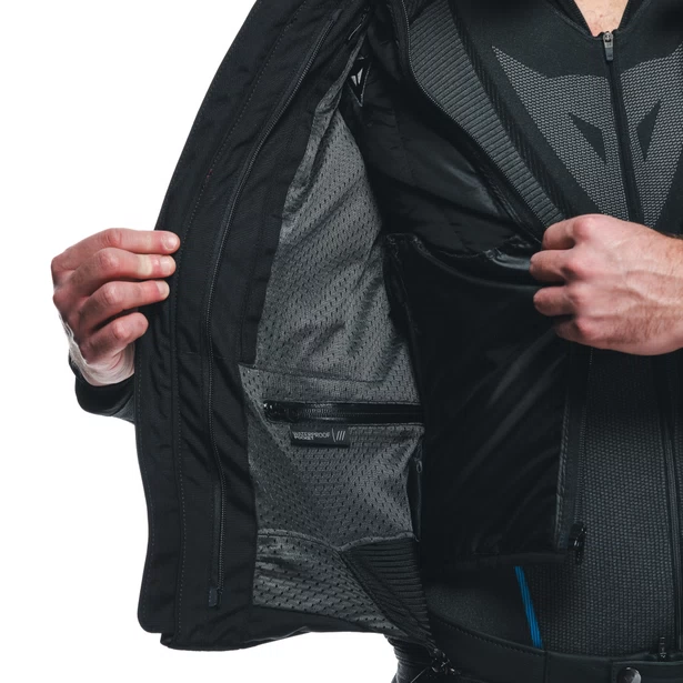AVRO 5 LEATHER JACKET Dainese Giacca da moto in pelle bovina tutu con inserti elasticizzati S1 e Microelastic 2.0.
