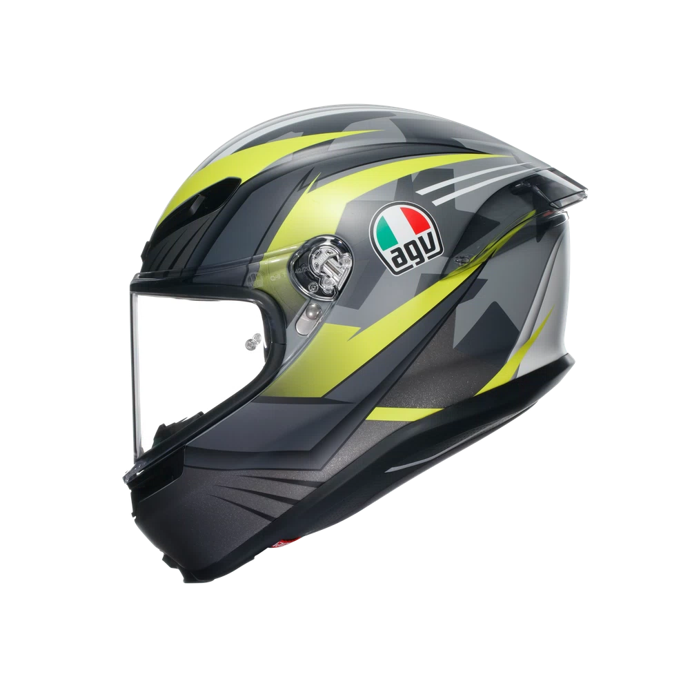 K6 S E2206 INTEGRALE/FULL FACE AGV EXCITE MATT CAMO/YELLOW FLUO