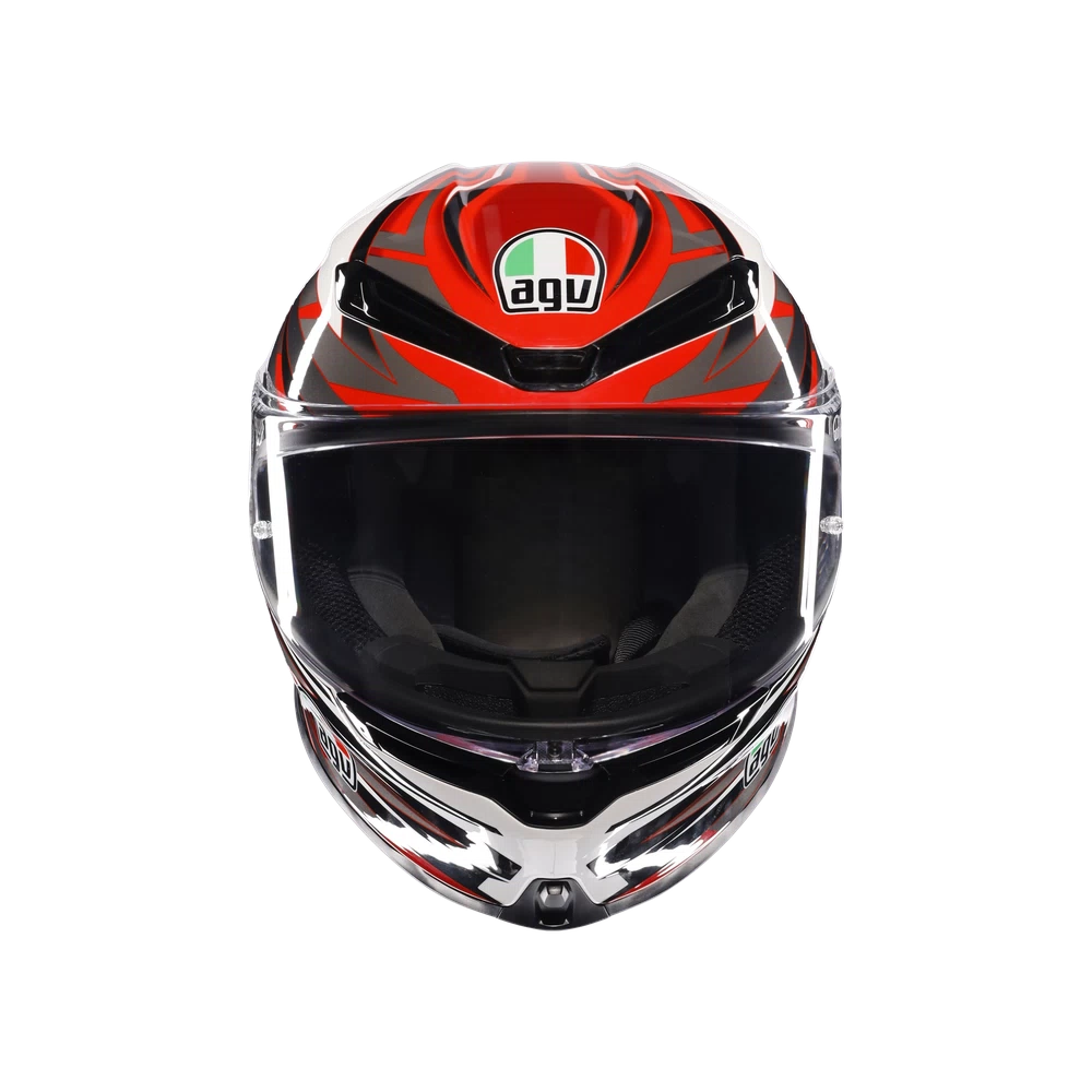 K6 S E2206 INTEGRALE/FULL FACE AGV REEVAL WHITE/RED/GREY