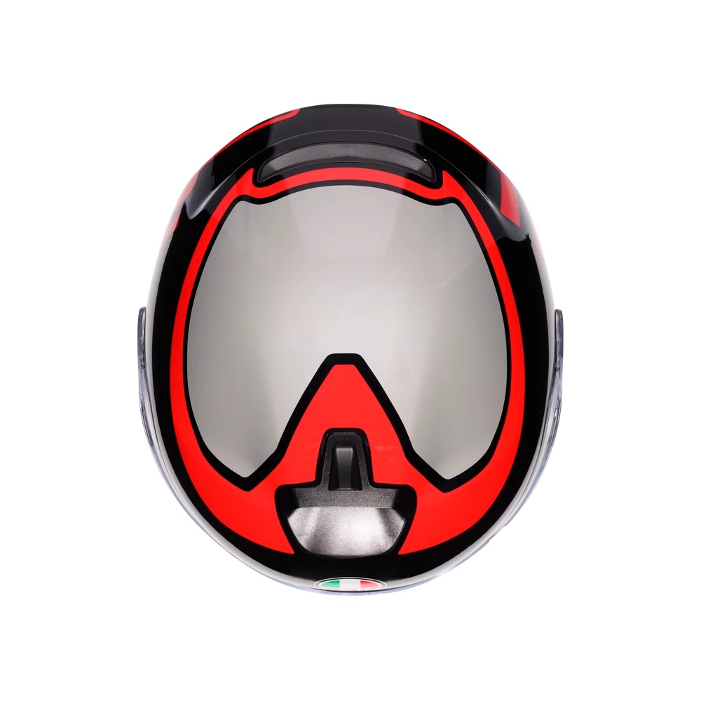 IRIDES AGV VALENZA MATT GREY - BLACK - RED