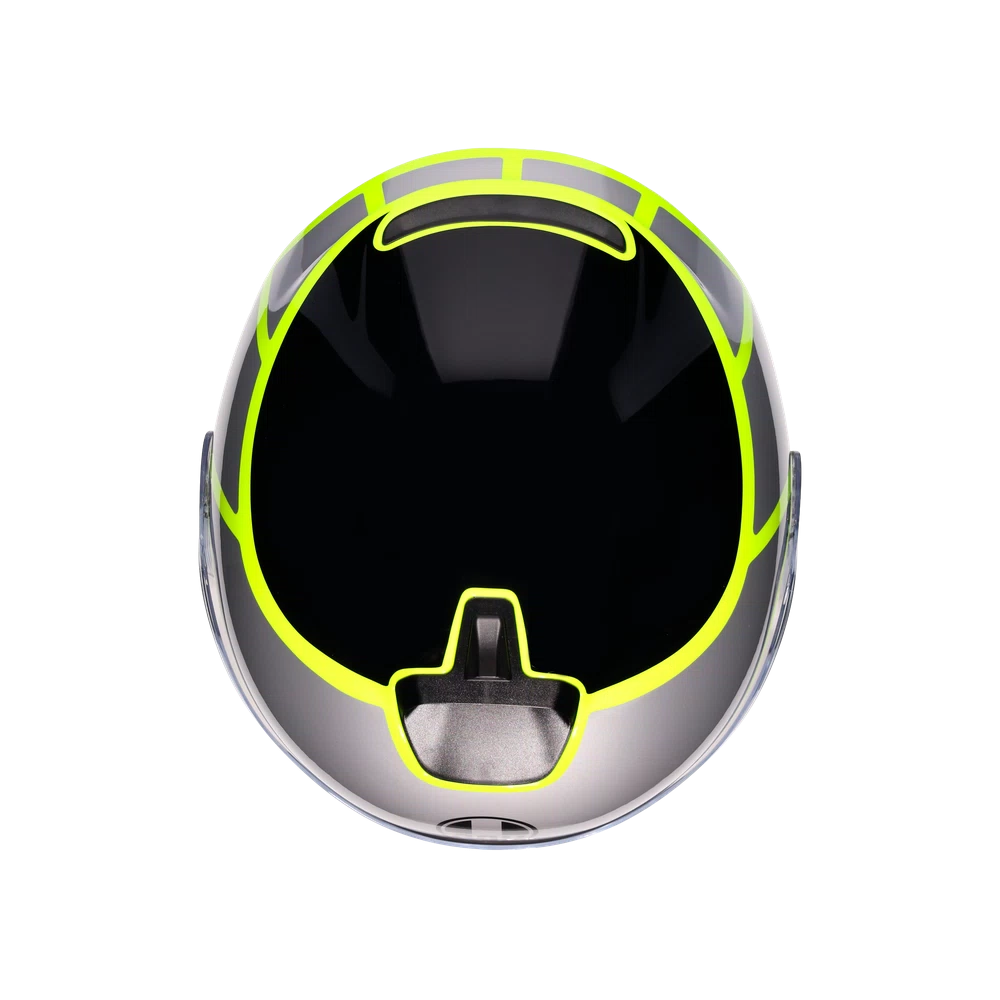 IRIDES AGV DAVAO BLACK-GREY-YELLOW
