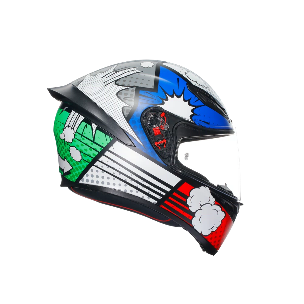 K1-S BANG CASCO MOTO INTEGRALE AGV MATT ITALY/BLUE