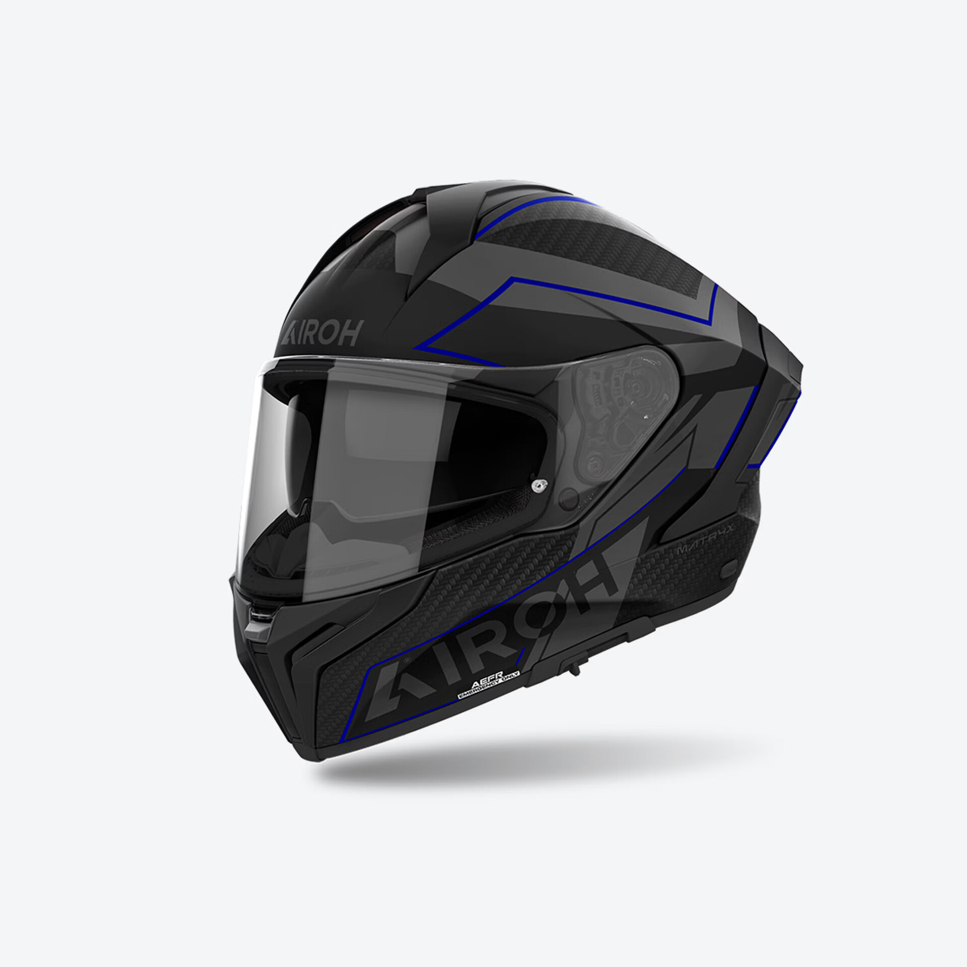 MATRYX SENTINEL BLUE - INTEGRALE/FULL-FACE COMPOSITE FIBER-FIBRE COMPOSTE AIROH GRAFICA