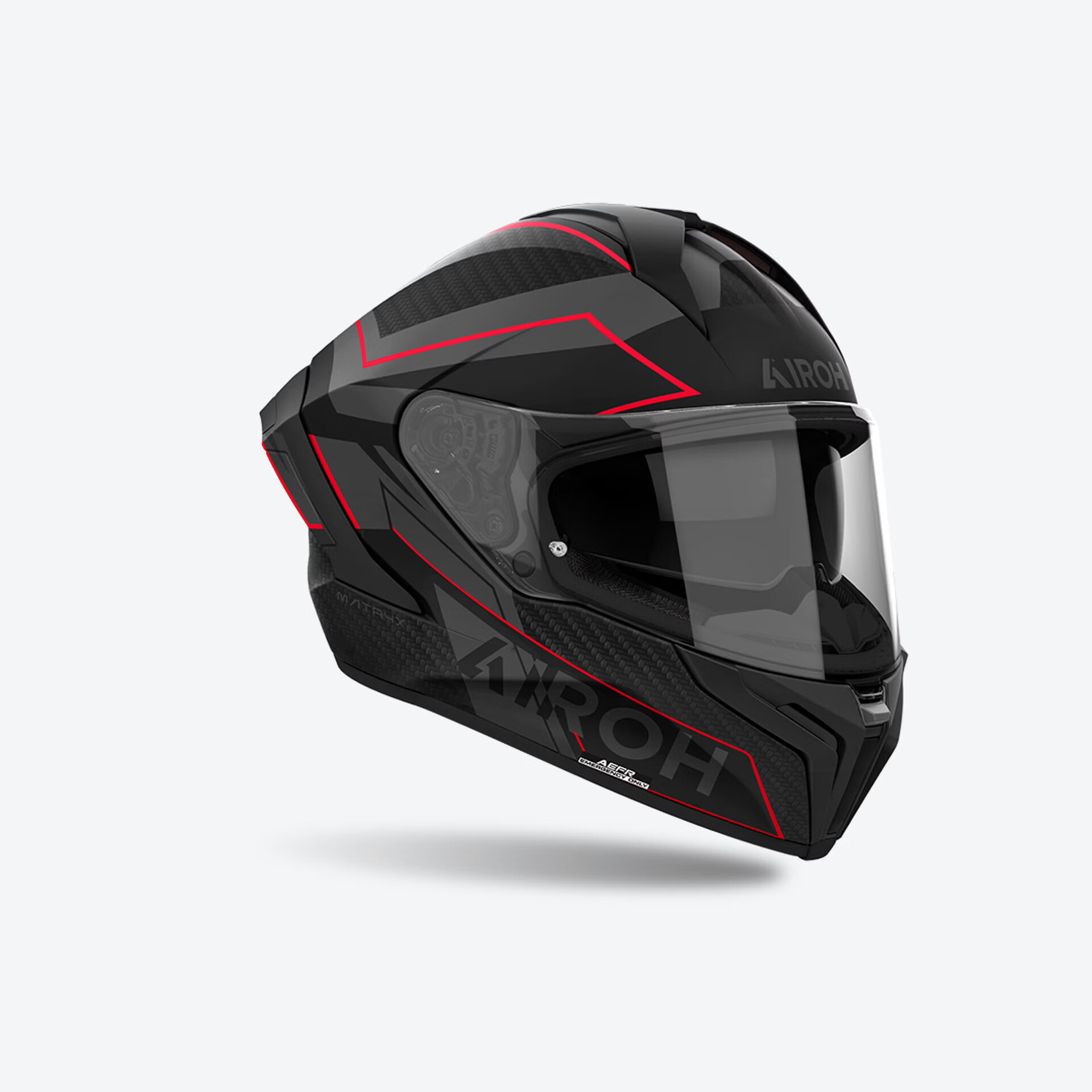 MATRYX SENTINEL RED - INTEGRALE/FULL-FACE COMPOSITE FIBER-FIBRE COMPOSTE AIROH GRAFICA