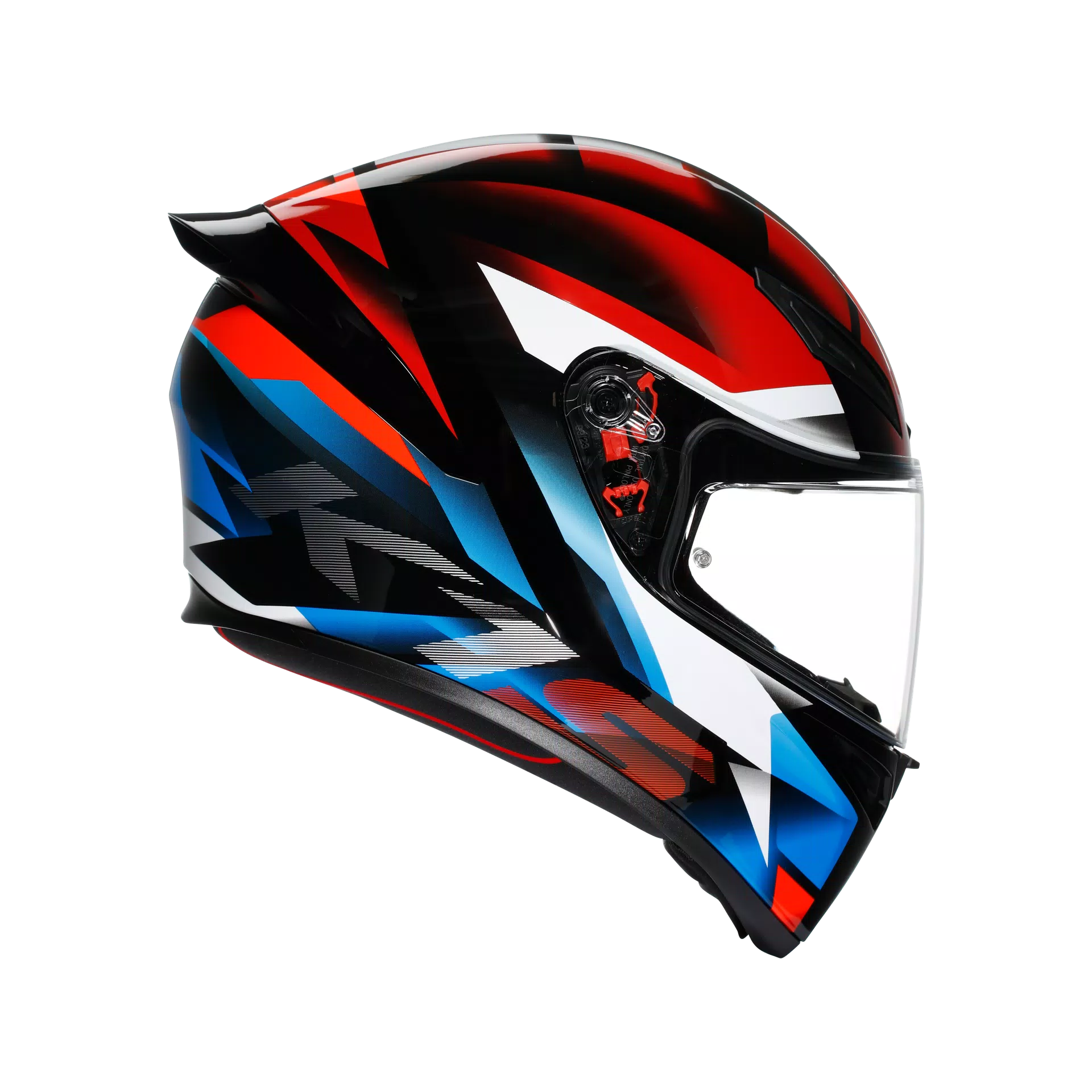 K1-S FASTLAP CASCO MOTO INTEGRALE AGV BLACK/RED/BLUE