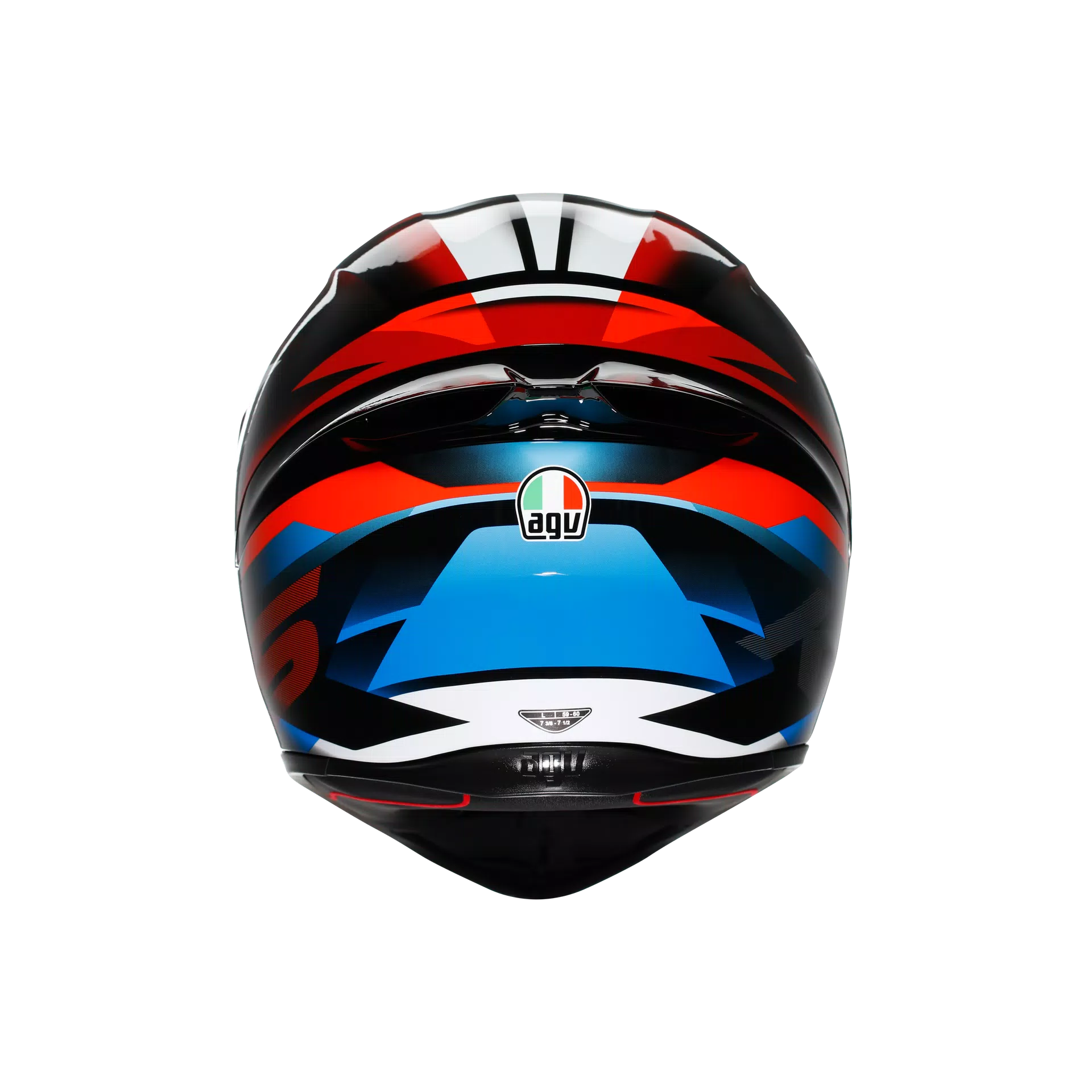 K1-S FASTLAP CASCO MOTO INTEGRALE AGV BLACK/RED/BLUE