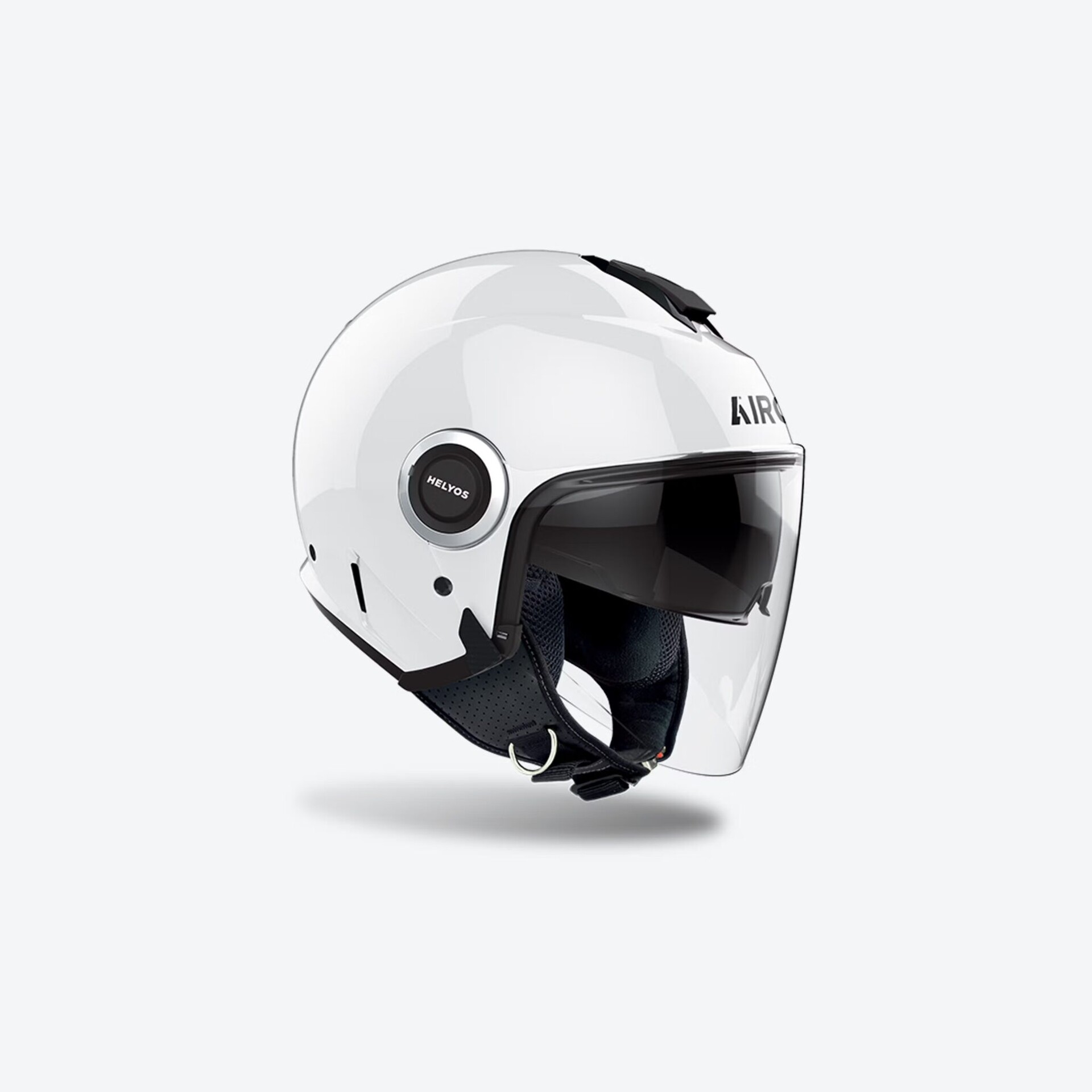 HELYOS CASCO JET IN TERMOPLASTICA AIROH WHITE GLOSS