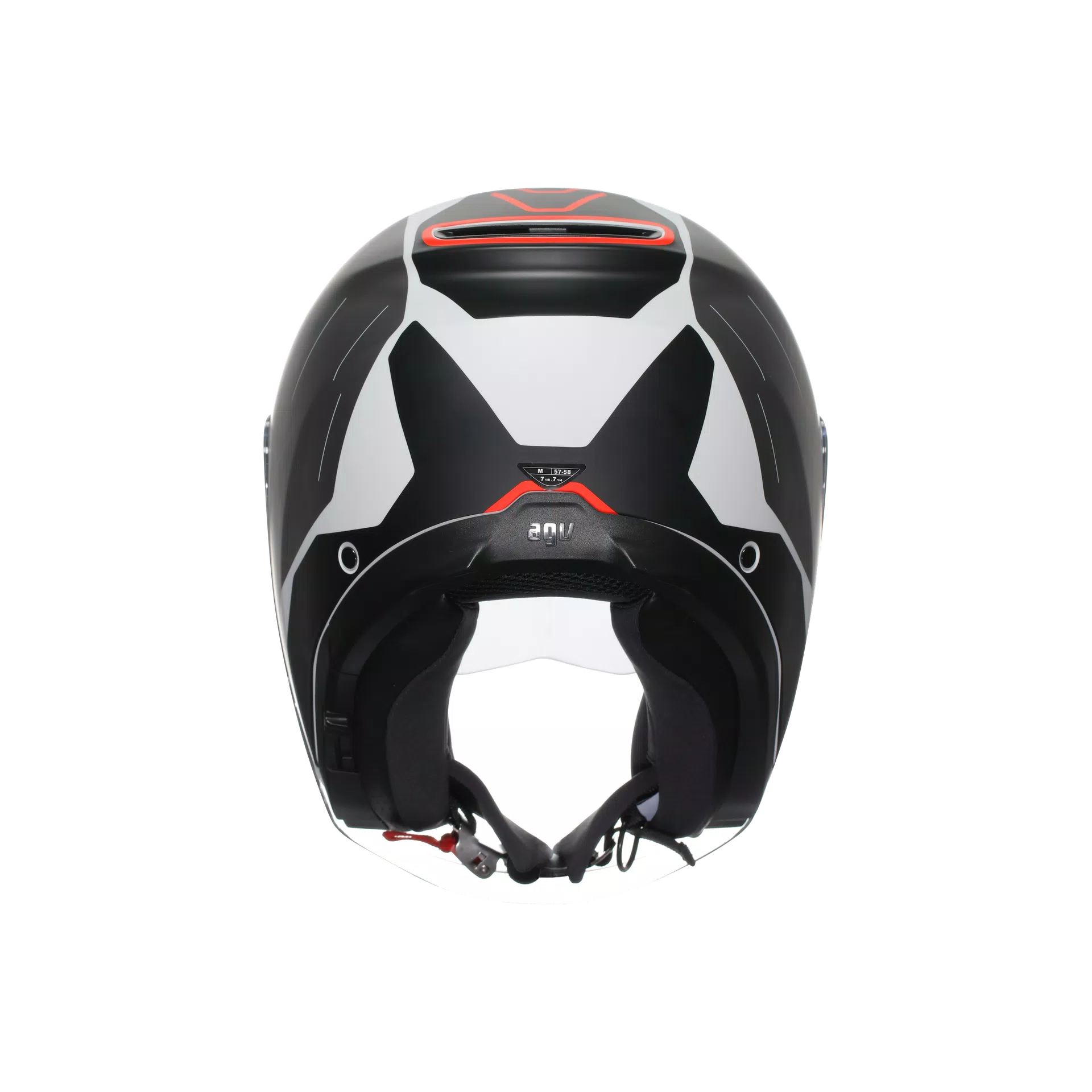 IRIDES AGV TRIESTE MATT BLACK/WHITE/RED