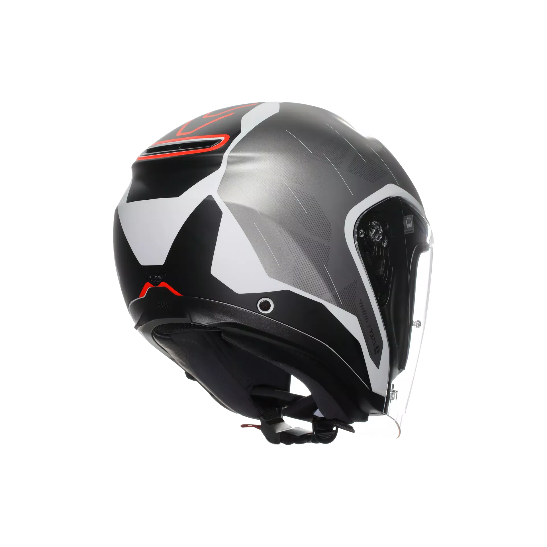 IRIDES AGV TRIESTE MATT BLACK/WHITE/RED