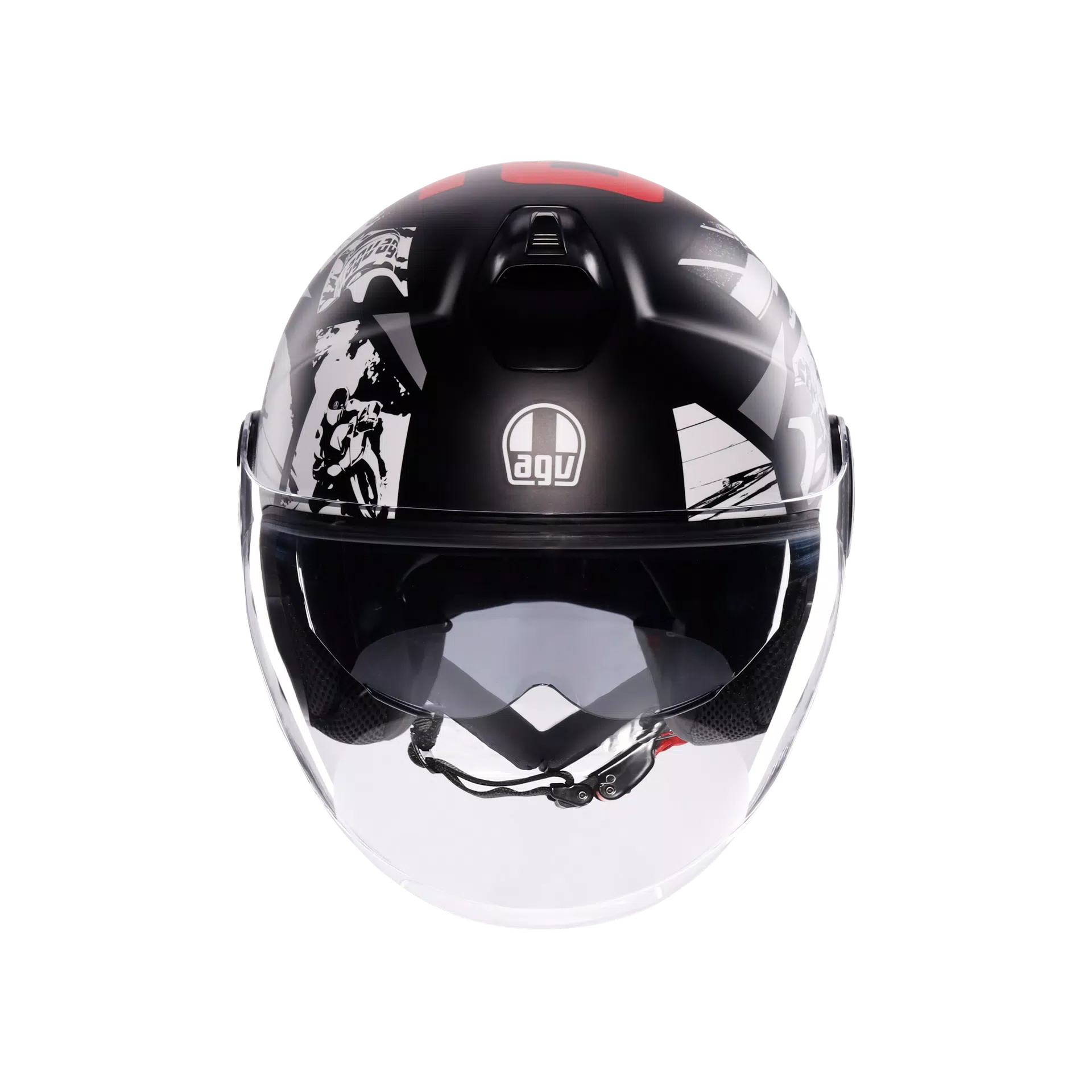 ETERES AGV HISTORY MATT BLACK/WHITE/RED