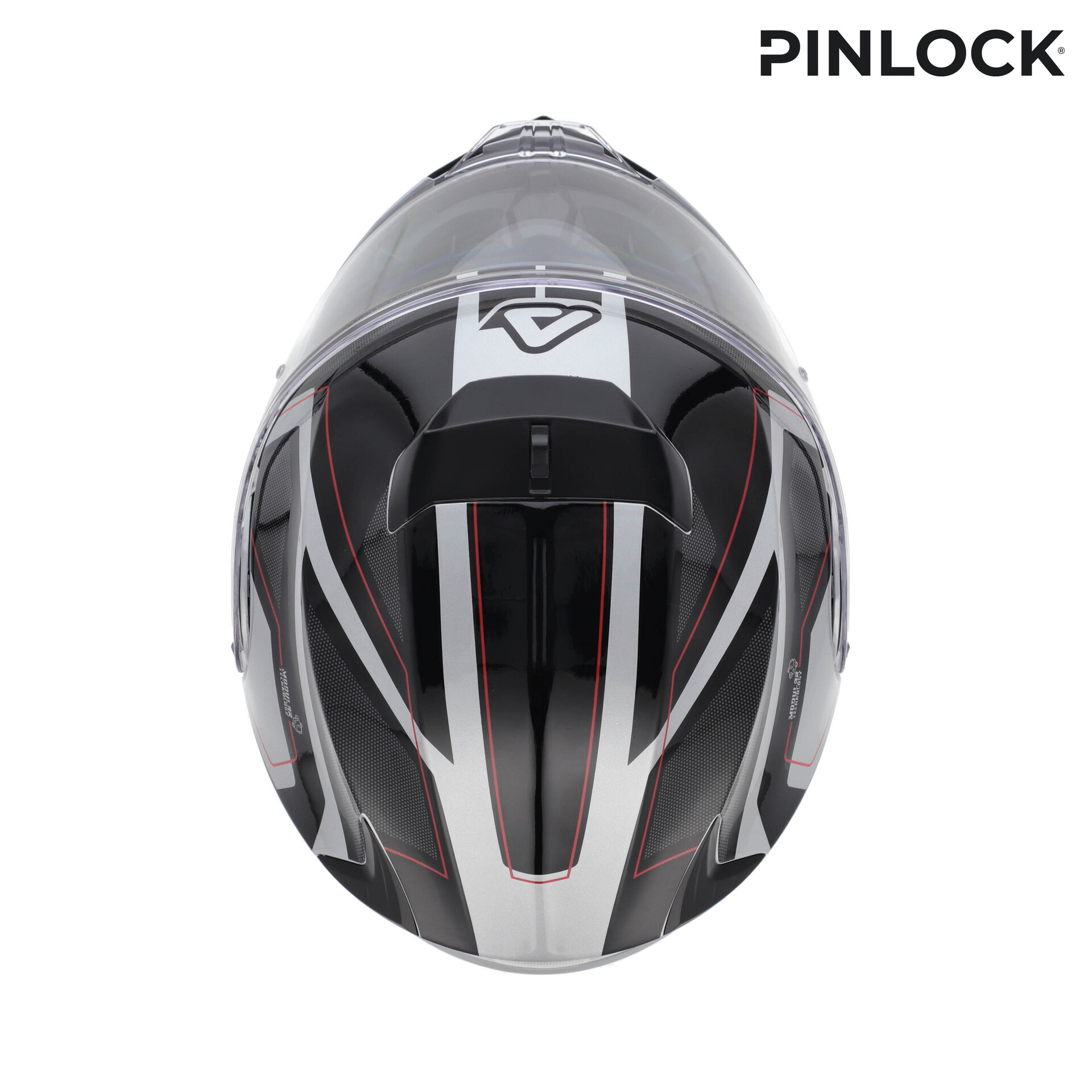 CASCO MODULARE SEREL 22-06 ACERBIS NERO ARGENTO