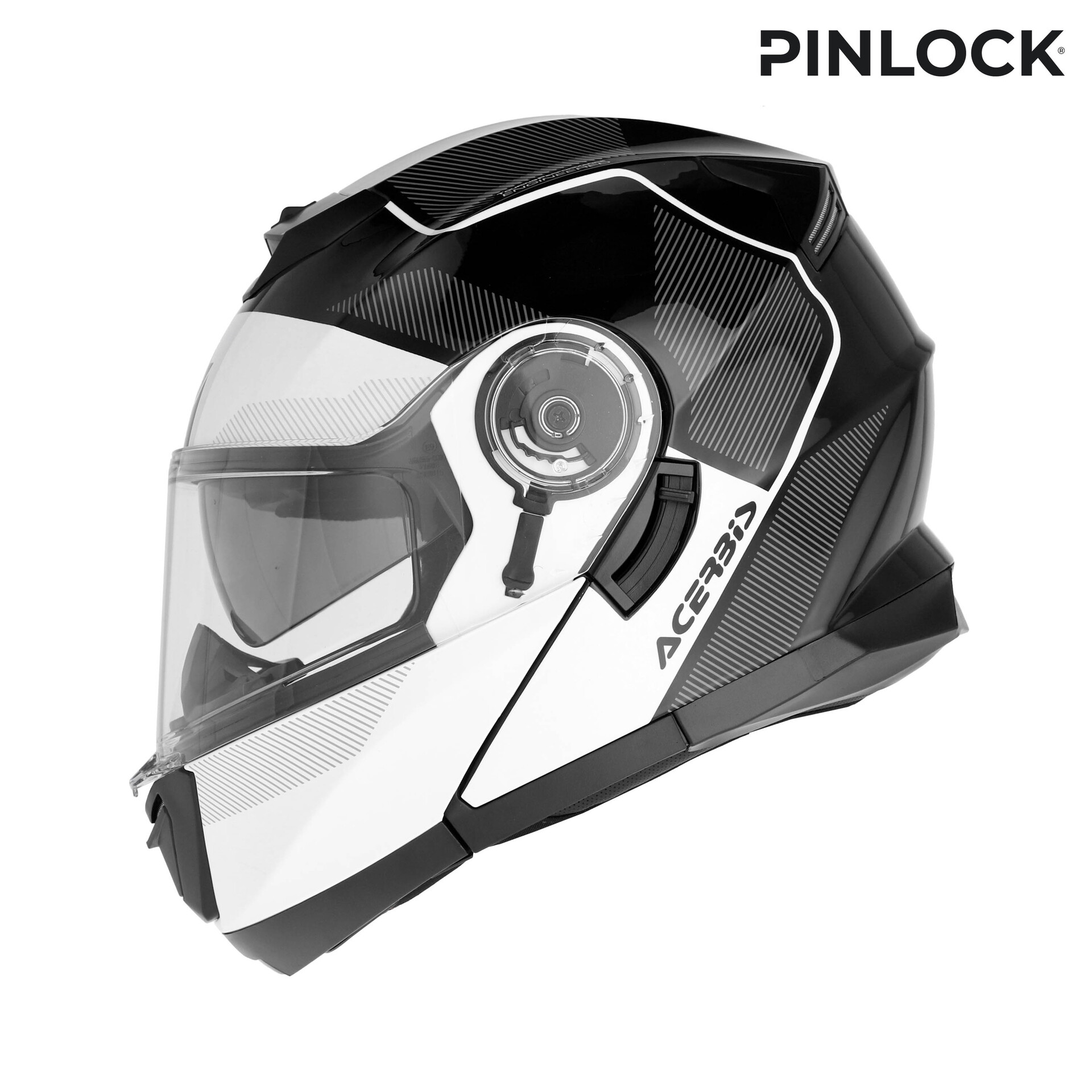 CASCO MODULARE SEREL 22-06 ACERBIS BIANCO NERO