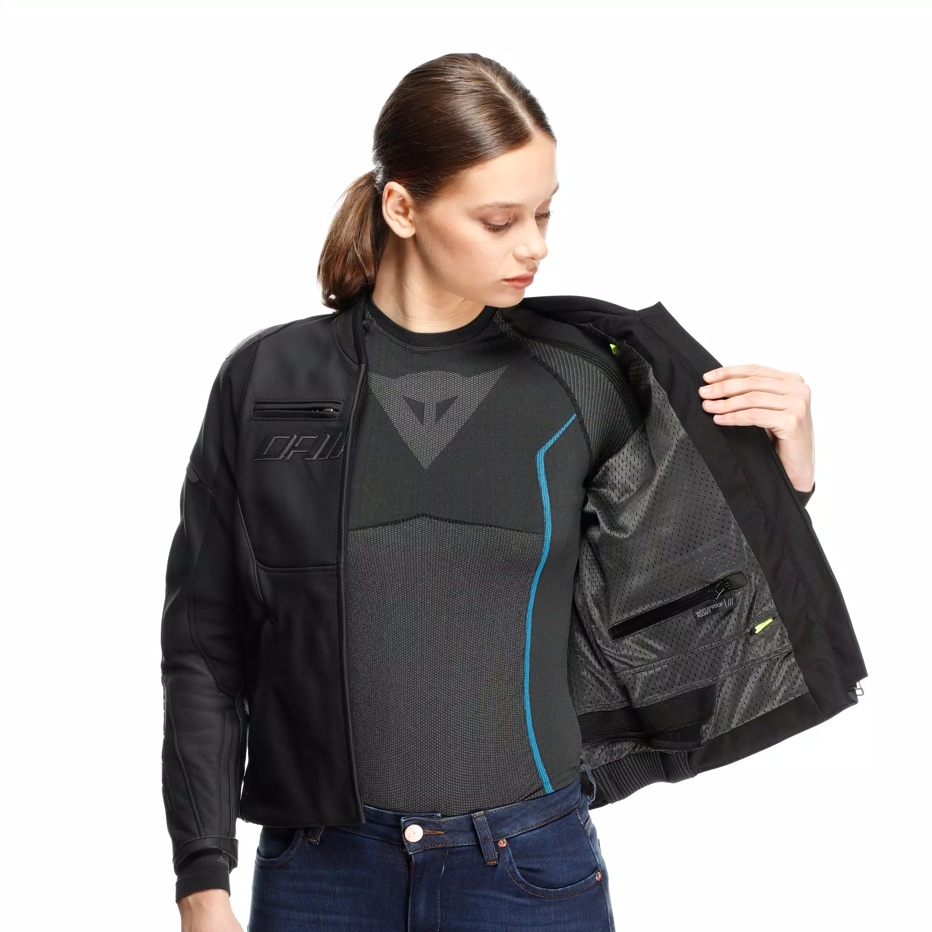 RACING 5 LEATHER LADY Dainese GIACCA MOTO IN PELLE SPORTIVA