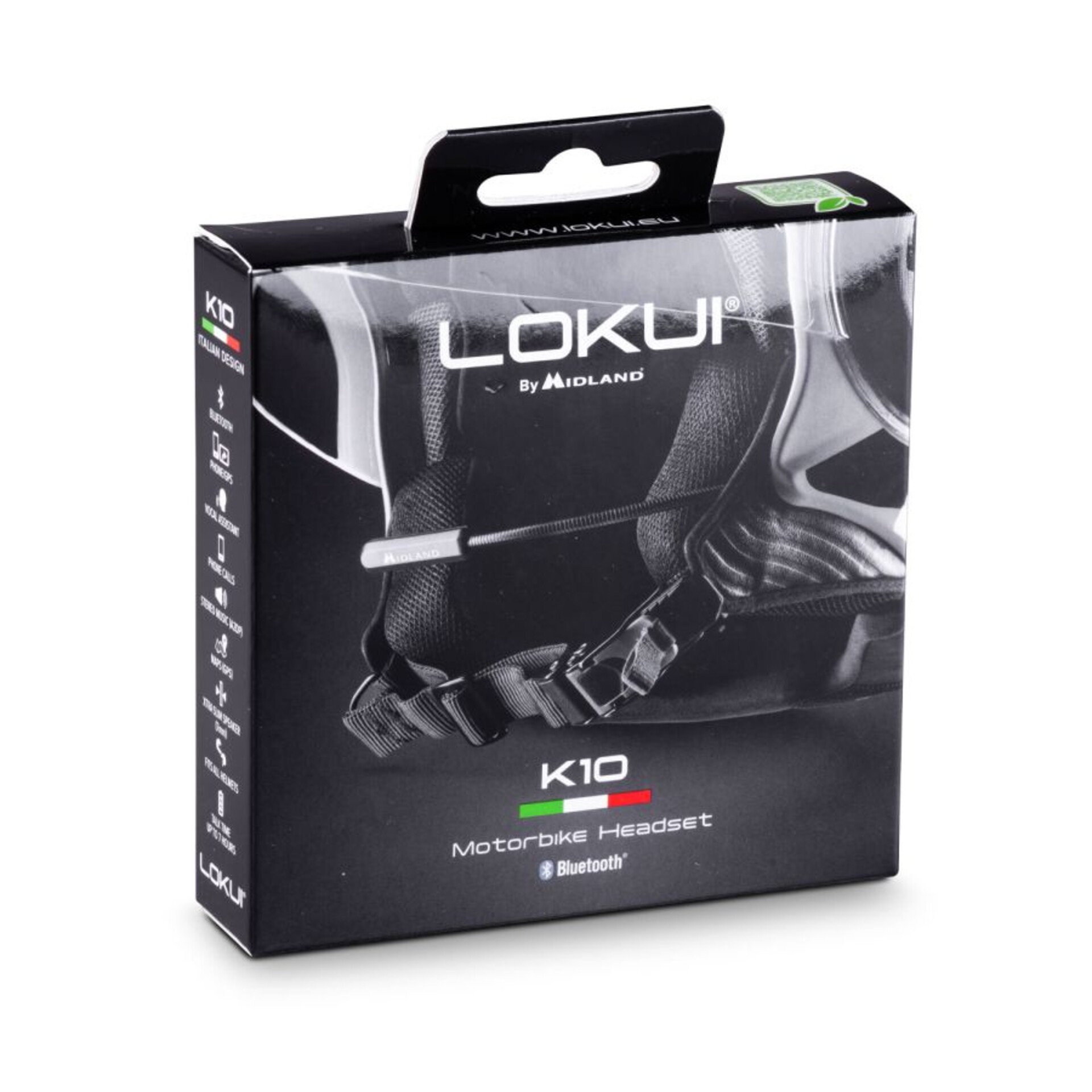 LOKUI K10 AURICOLARE SMARTPHONE MIDLAND COMPATIBILE CON CASCHI JET E MODULARI