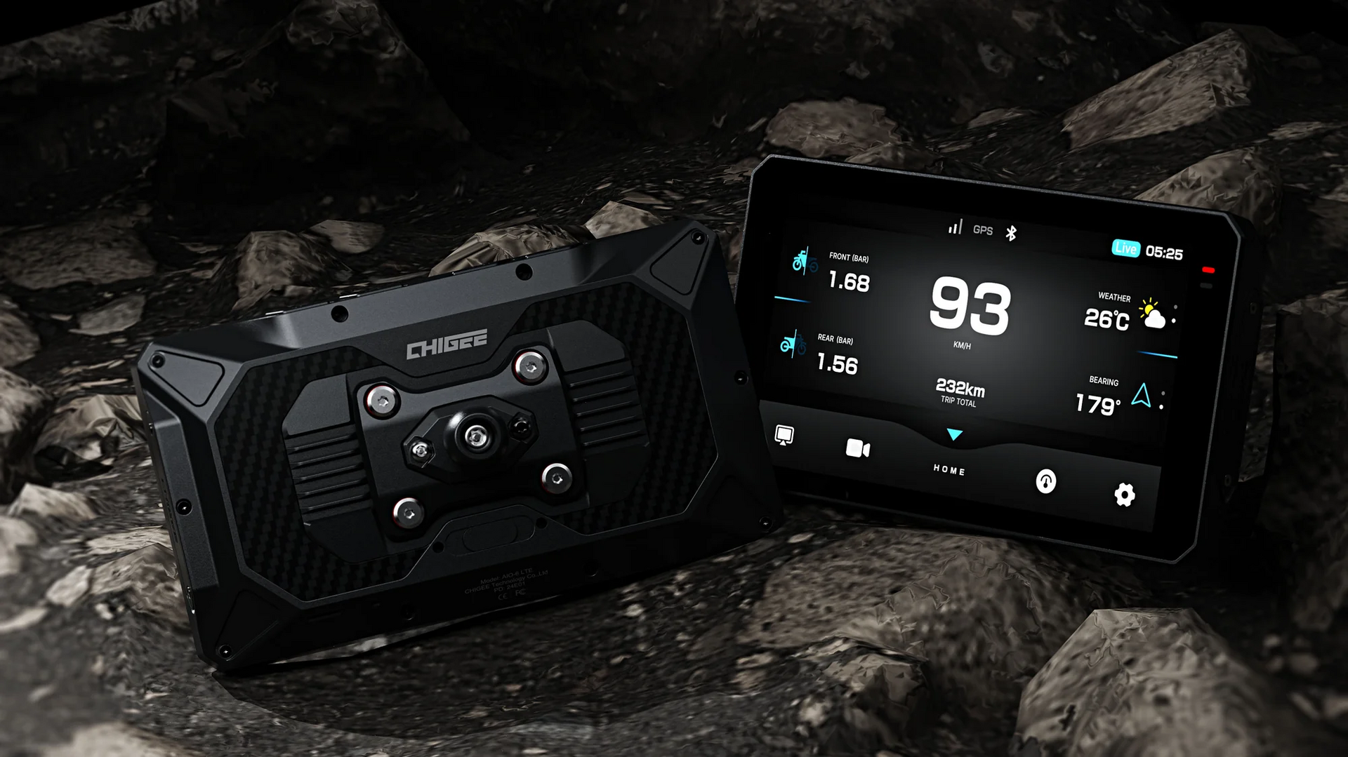 AIO-6 LTE SISTEMA DI GUIDA SMART PER MOTO CHIGEE PER APPLE CAR PLAY ED ANDROID AUTO