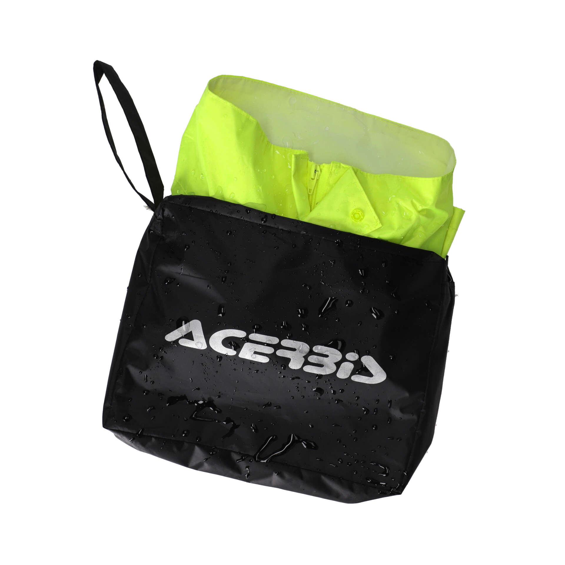 RAIN SET LOGO TUTA IMPERMEABILE DA MOTO E SCOOTER ACERBIS NERO GIALLO