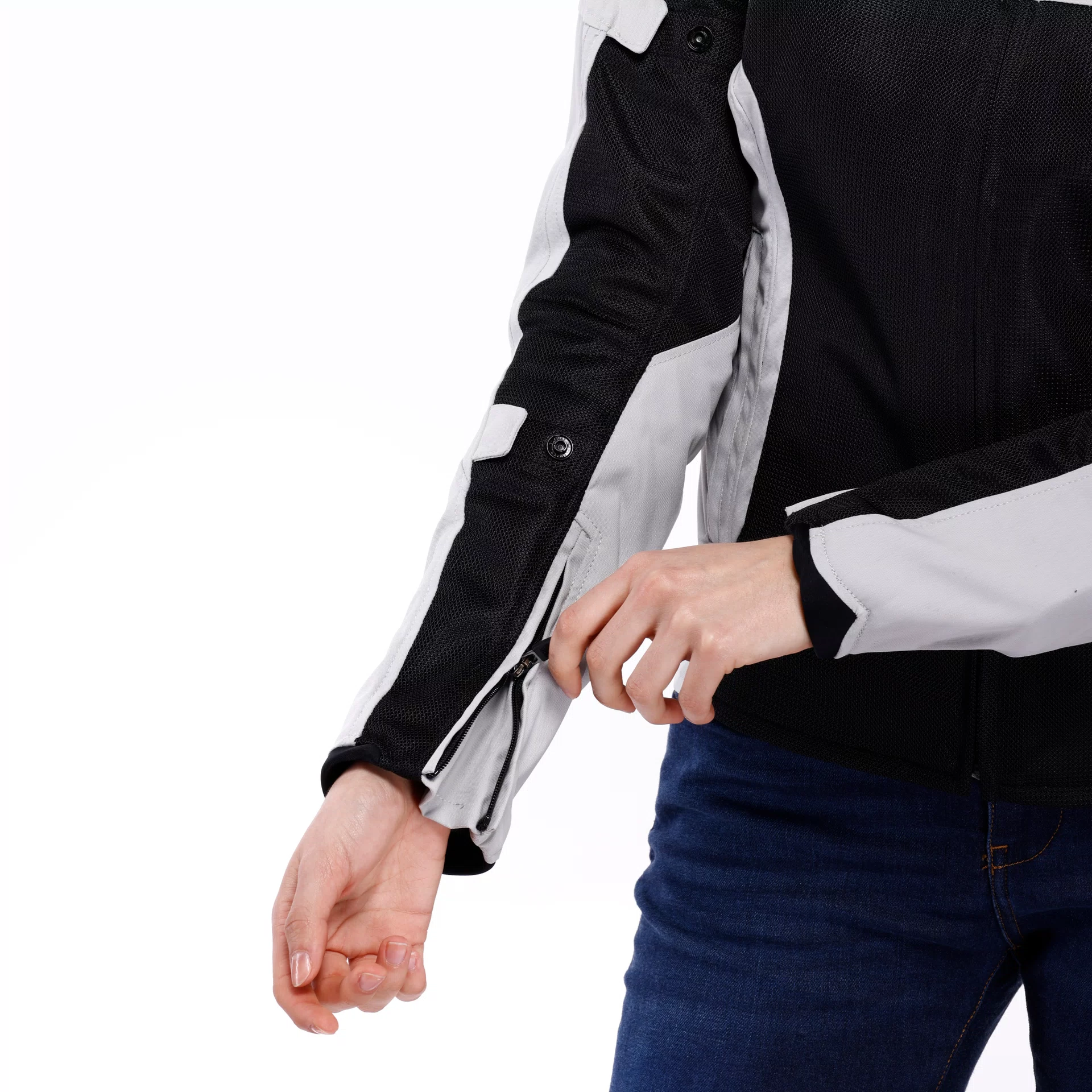 AIR FRAME 3 TEX - GIACCA MOTO ESTIVA IN TESSUTO DONNA Dainese BLACK - LIGHT GREY